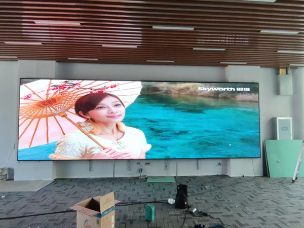 成武P1.53led小间距屏安装案例